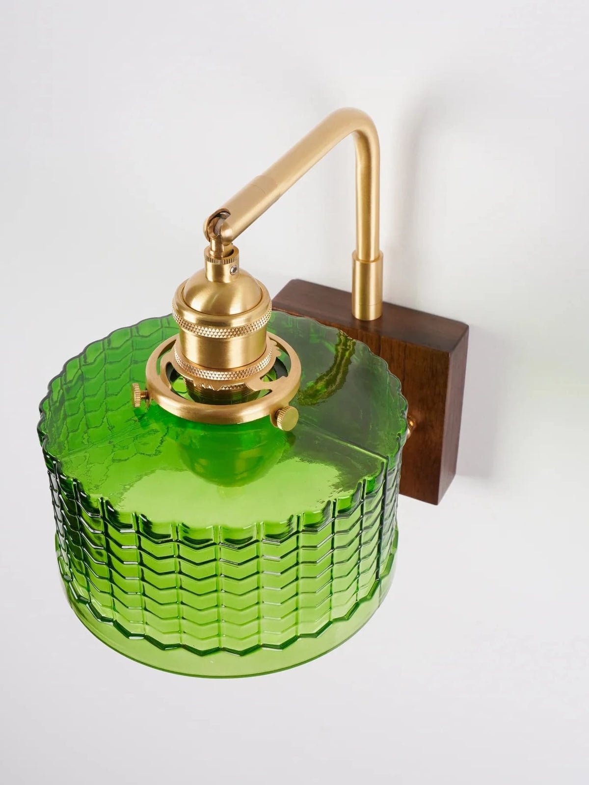 Ripple Glass Wall Sconce – Vintage Style Bedside Accent Light for Bedroom | Souliia