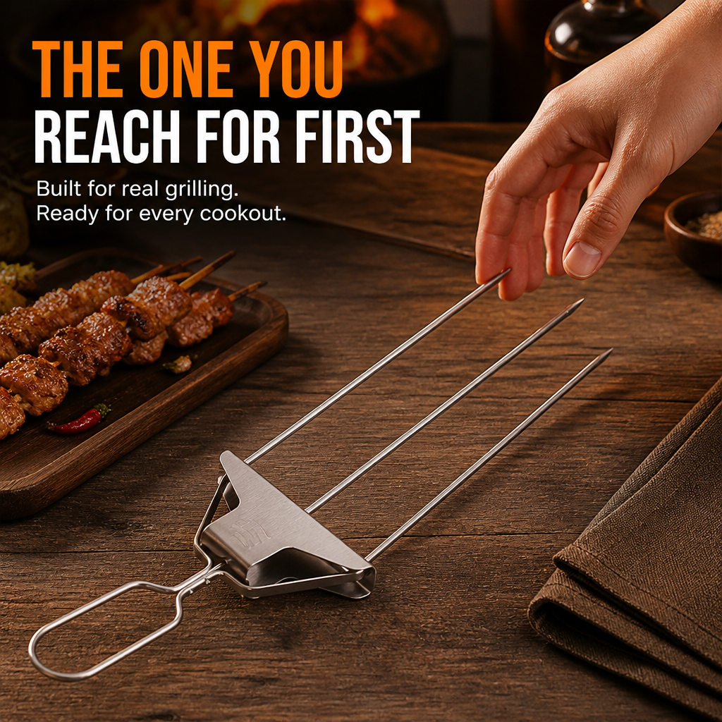 SearMight — Lock Food in Place, Slide It Off Clean, Grill Like a Pro - Souliia