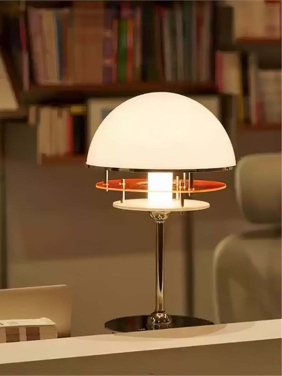 Sunset Bauhaus Vintage Stil Acryl Sonnenuntergang Tischlampe - AFTERGLOW S2 | Souliia