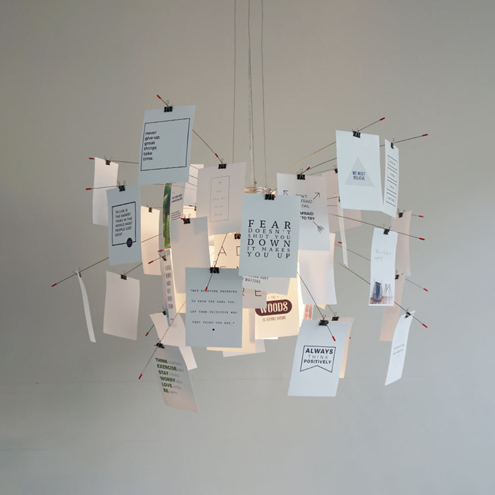 Renée Creative Picture Pendant Light Art Deco Bedroom Living Room | Souliia