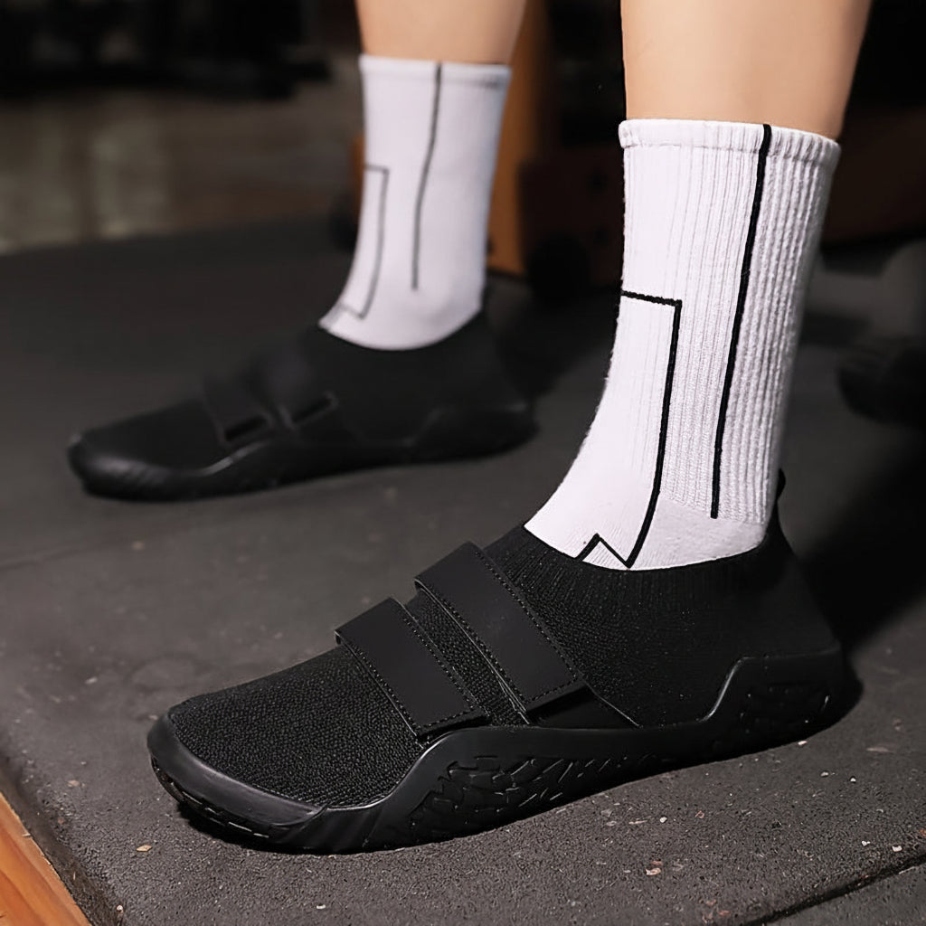 Ironstance Flat Sole Shoes — Breathable Fabric Upper, Balanced Platform