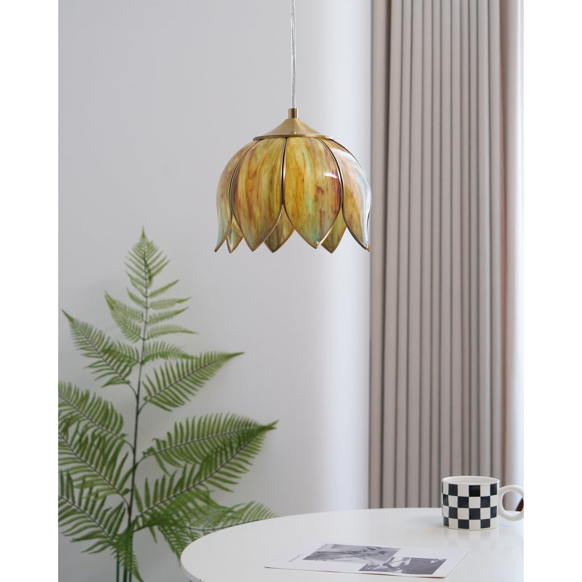 Retro Lotus Pendant Lamp | Souliia