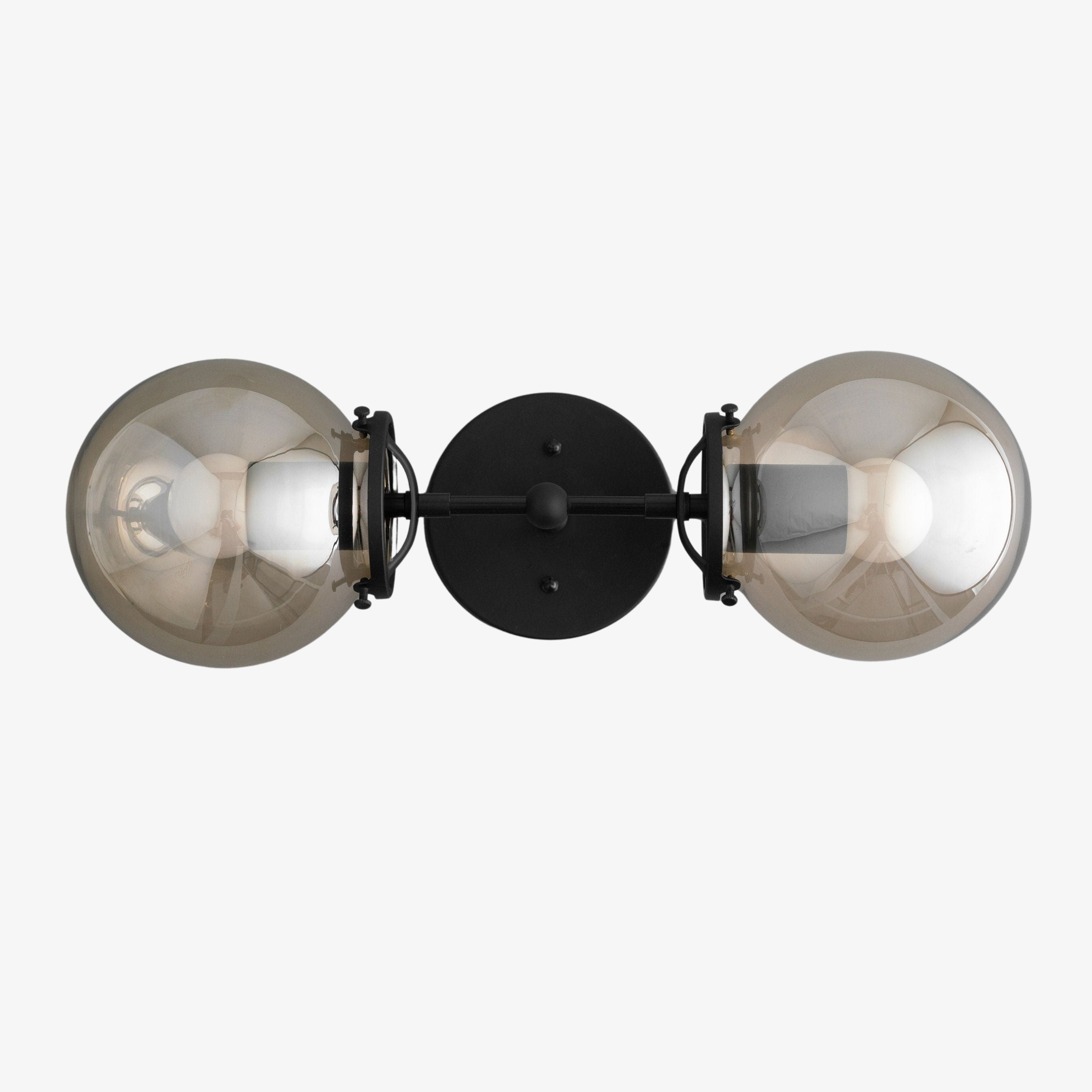 Lumio Globe Clear Glass – Modern Industrial Bathroom Vanity Light | Souliia
