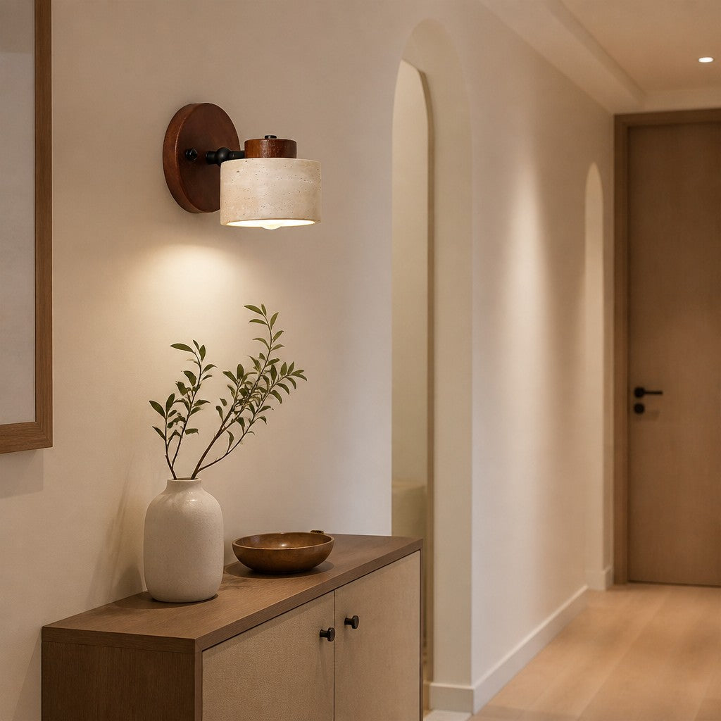 Travira Minimalist Wall Lamp – Soft Ambient Accent Light for Hallway and Living Room | Souliia