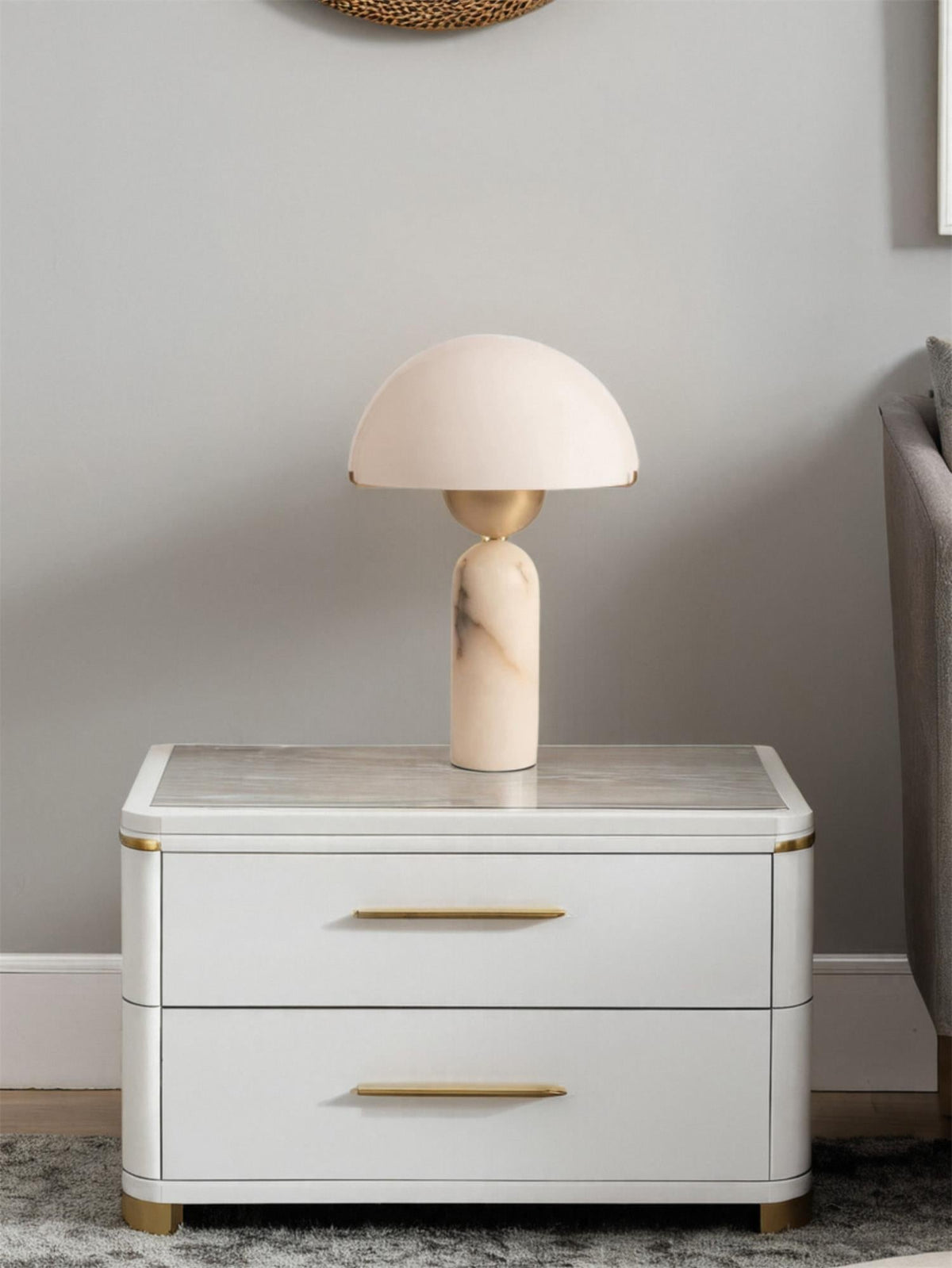 Peono Alabaster Table Lamp | Souliia