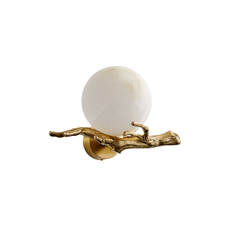Retro Twigs Alabaster Wall Lamp | Souliia