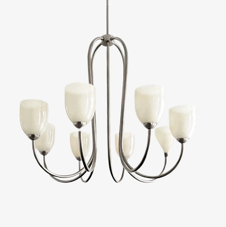 Shell Shade French Vintage Chandelier for Dining Room Lighting | Souliia