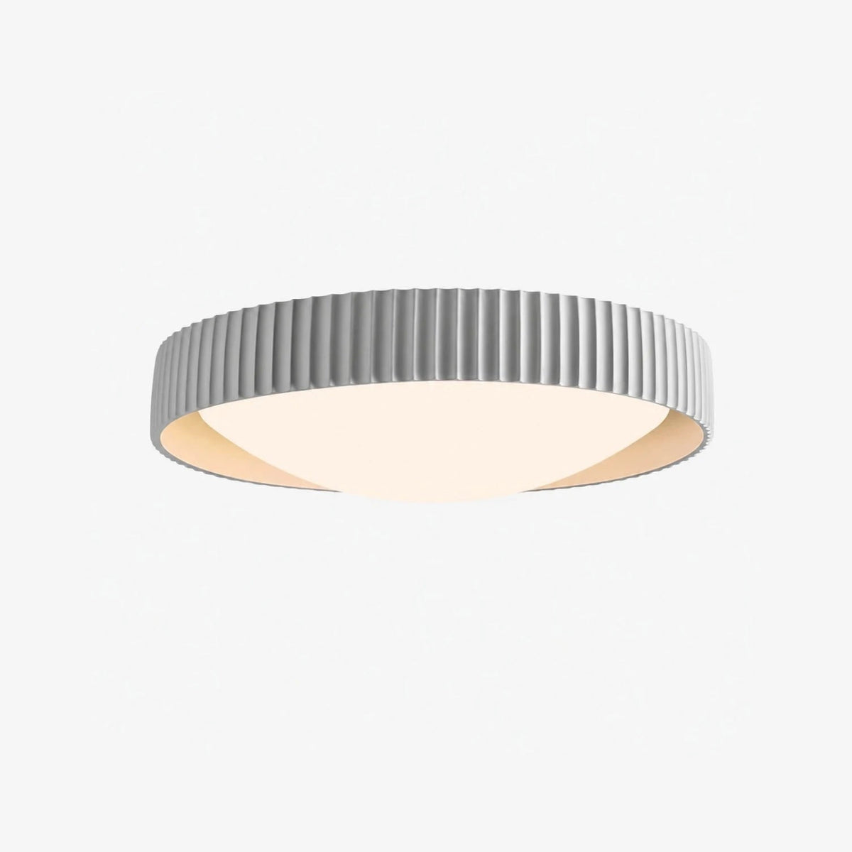 Ribbed Acrylic Resin Flush Mount Ceiling Light | Souliia