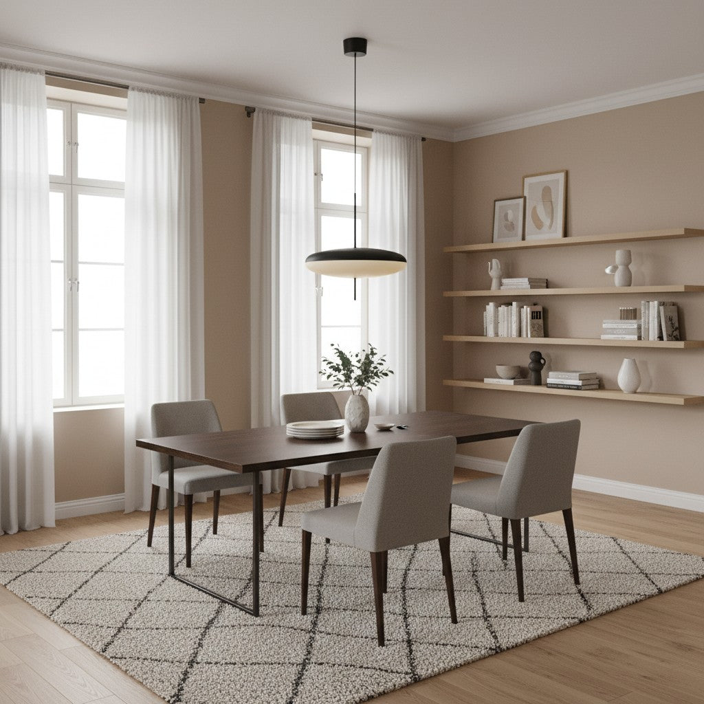 Modellis minimalistisk pendellampe med rene linjer – moderne belysning til opholdsrum N29 | Souliia