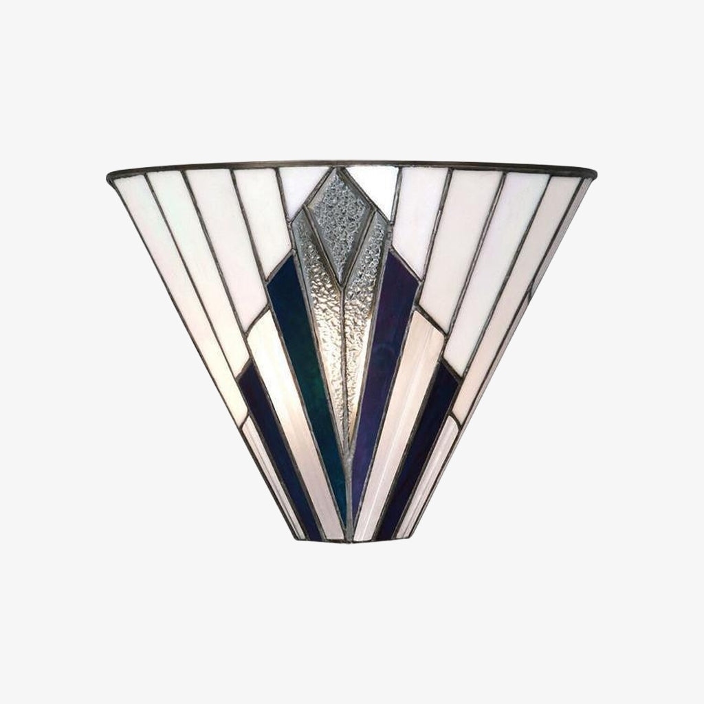 TiffStar Wandleuchte – Vintage Buntglas für Flure und Schlafzimmer | Souliia