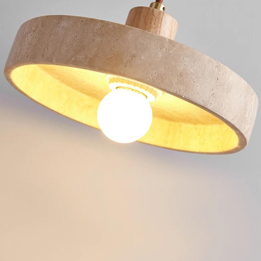The Star's Radiance Travertine Pendant Light | Souliia