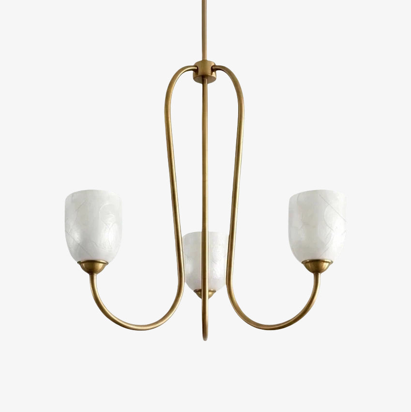 Shell Shade French Vintage Chandelier for Dining Room Lighting | Souliia