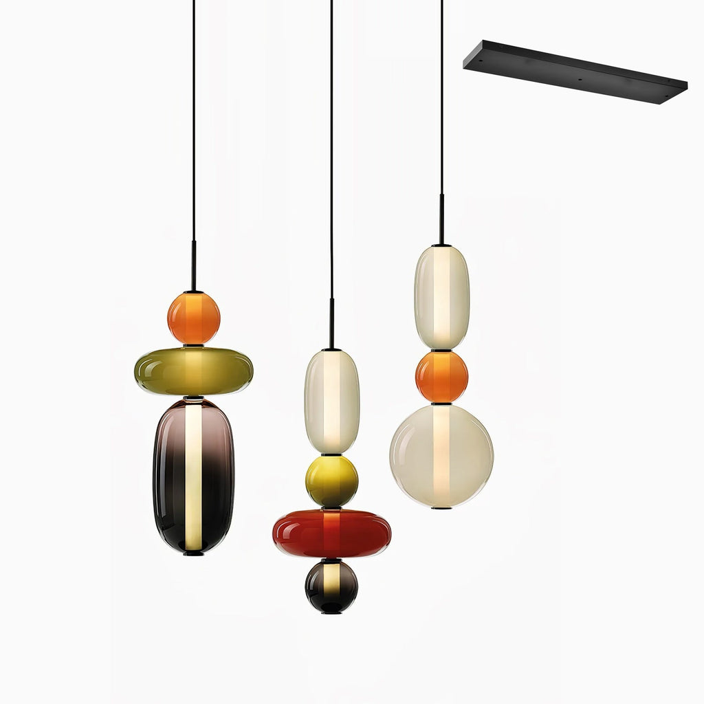 Buntglas Kronleuchter | Souliia