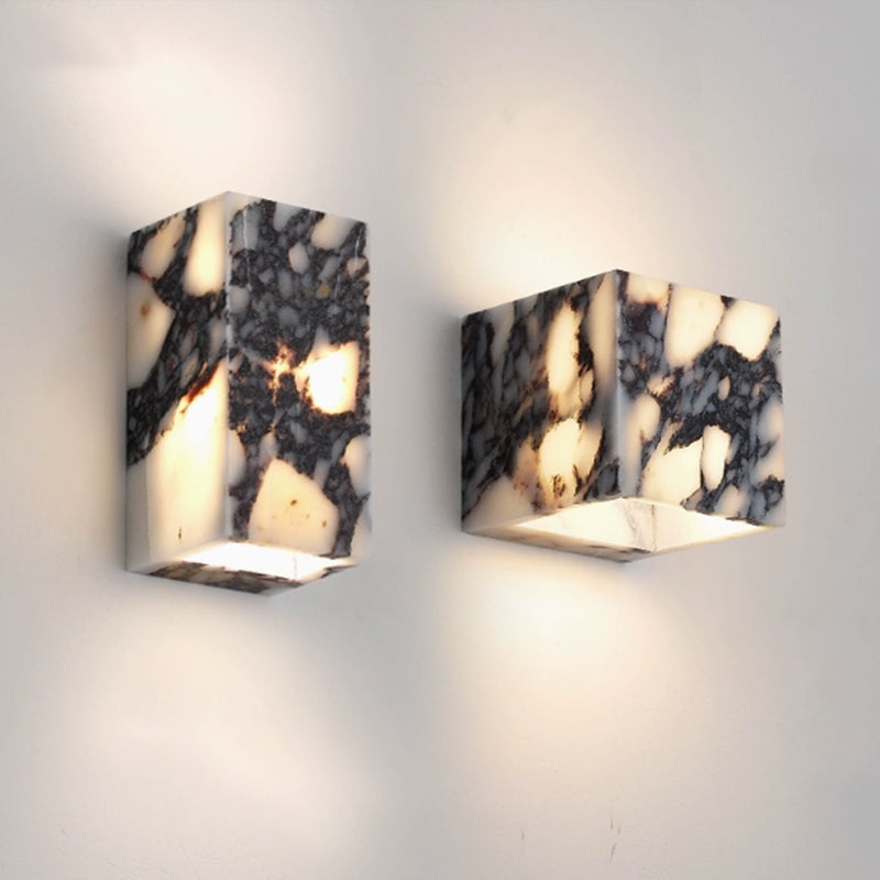 Square Marble Wall Lamp | Souliia