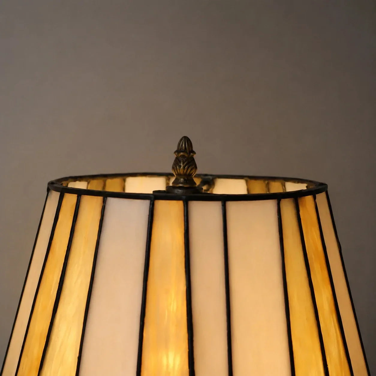 Tiffany-Style Stained Glass Horse Table Lamp | Souliia
