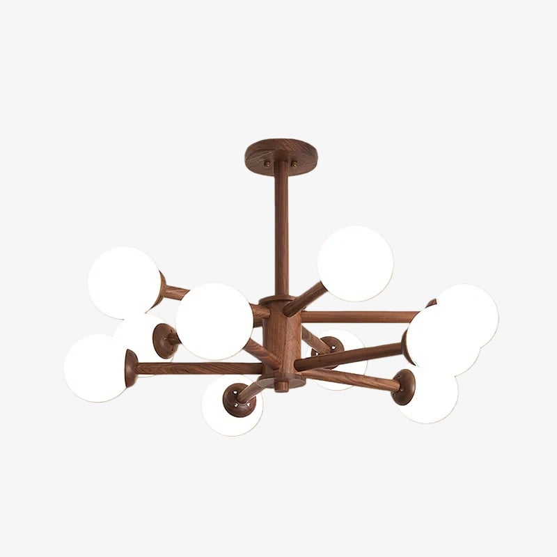 Lampada da soffitto dal design molecolare Orrise - Lampadario artistico con illuminazione a rami per gli ambienti domestici | Souliia
