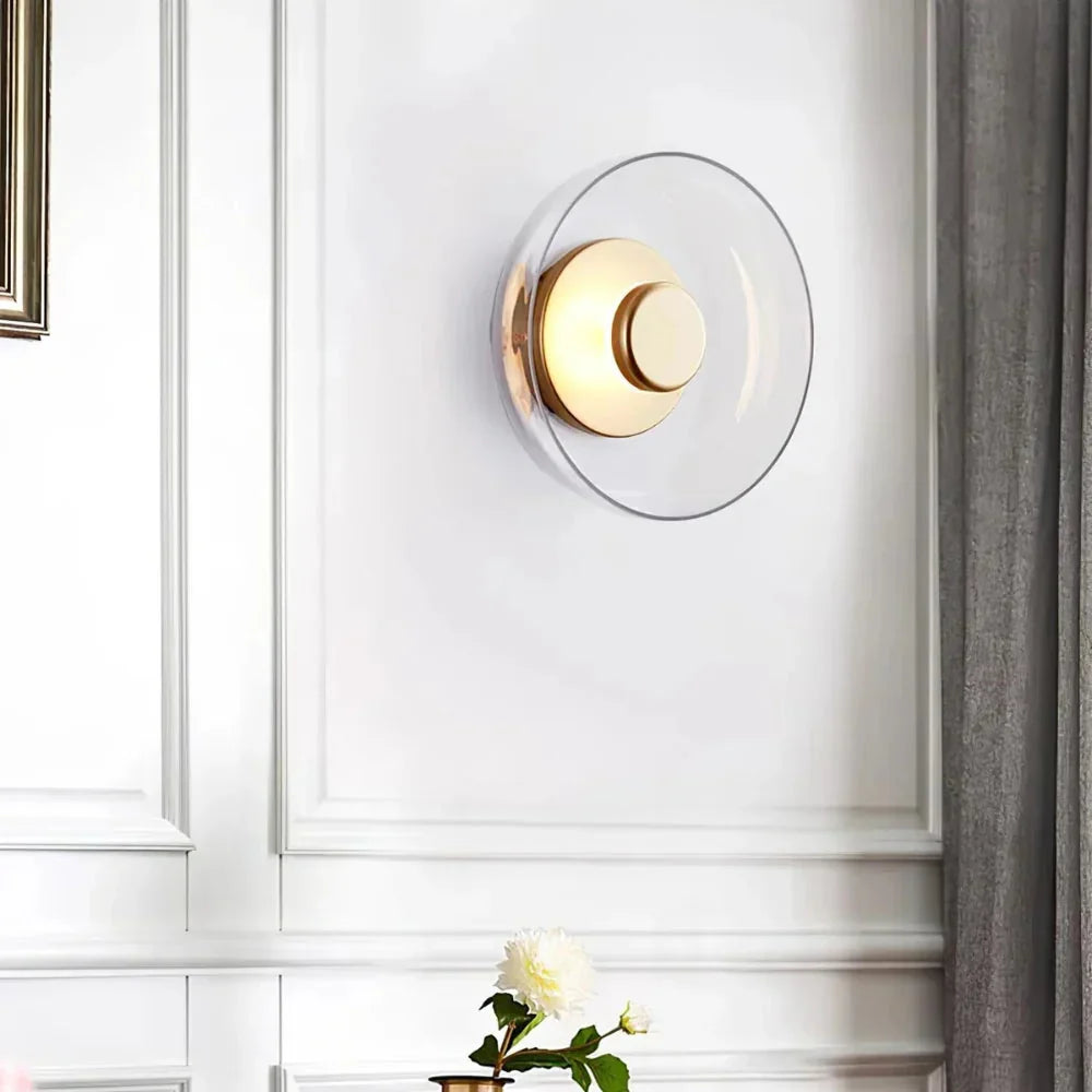 Das Schimmernde Leuchten Premium Minimalistische Messing Wandleuchte | Souliia