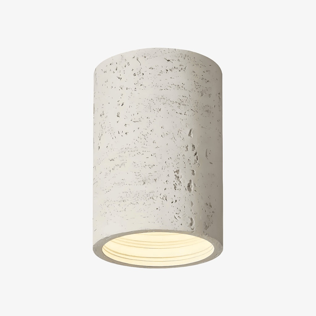 Sabiara Wabi-Sabi Cylindrical Ceiling Lamp - Soft Diffused Ceiling Fixture for Bedrooms and Living Rooms | Souliia