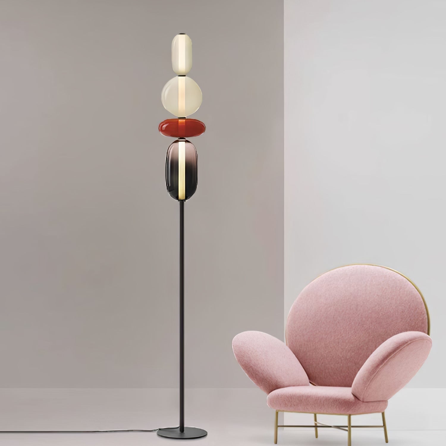 Buntglas Stehlampe | Souliia