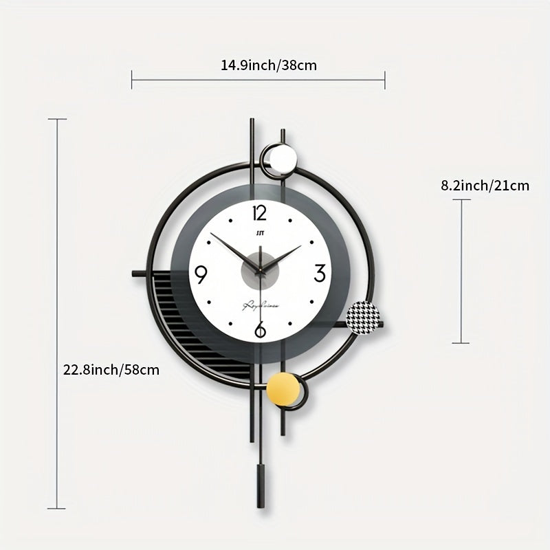 Aura Sleek Wall Clock — Quiet Quartz Movement, Clean Lines