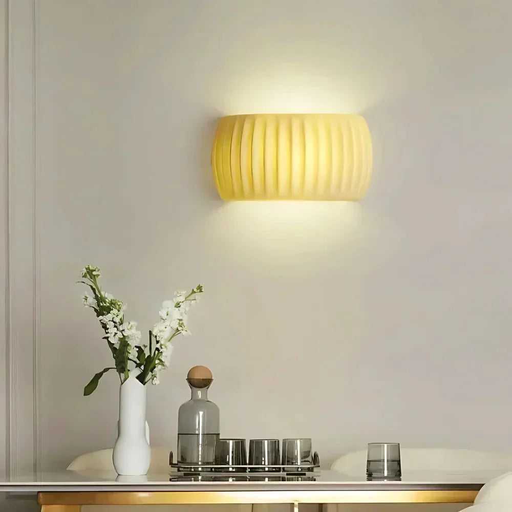 The Sun of Art Deco Resin Wall Light | Souliia