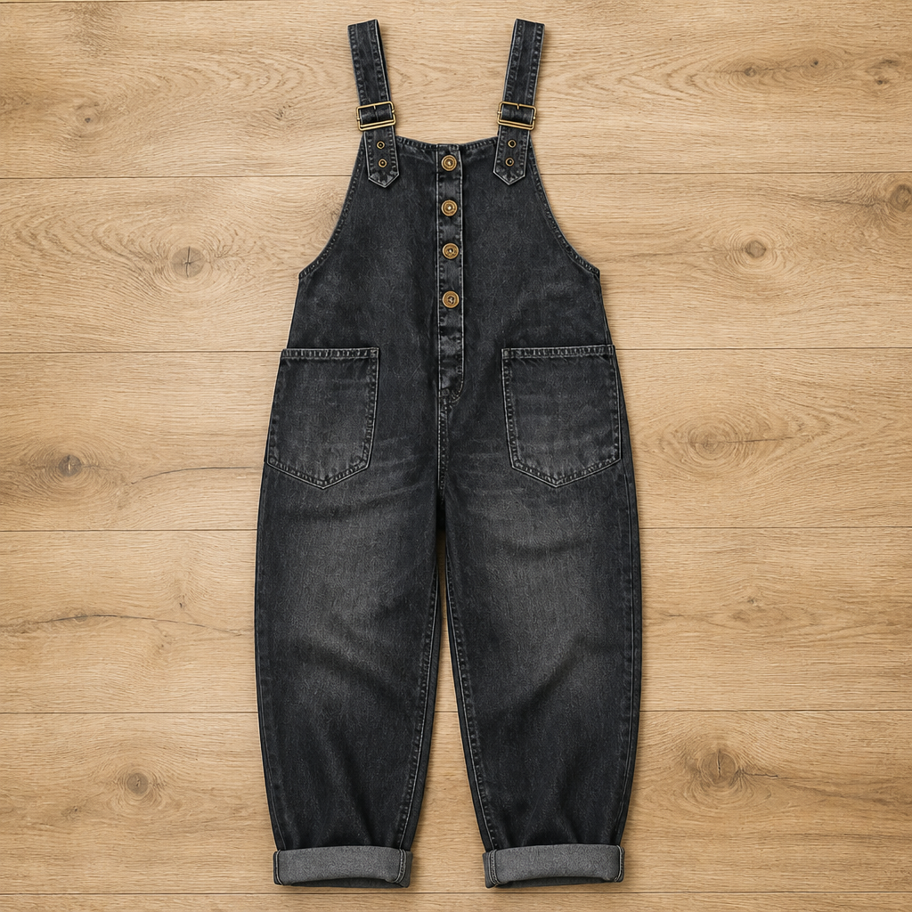 VelaSway Casual Denim Jumpsuit — Embrace All-Day Freedom with Flattering, Effortless Style - Souliia