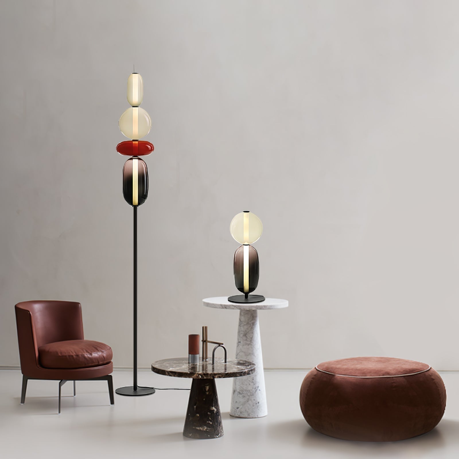Buntglas Stehlampe | Souliia