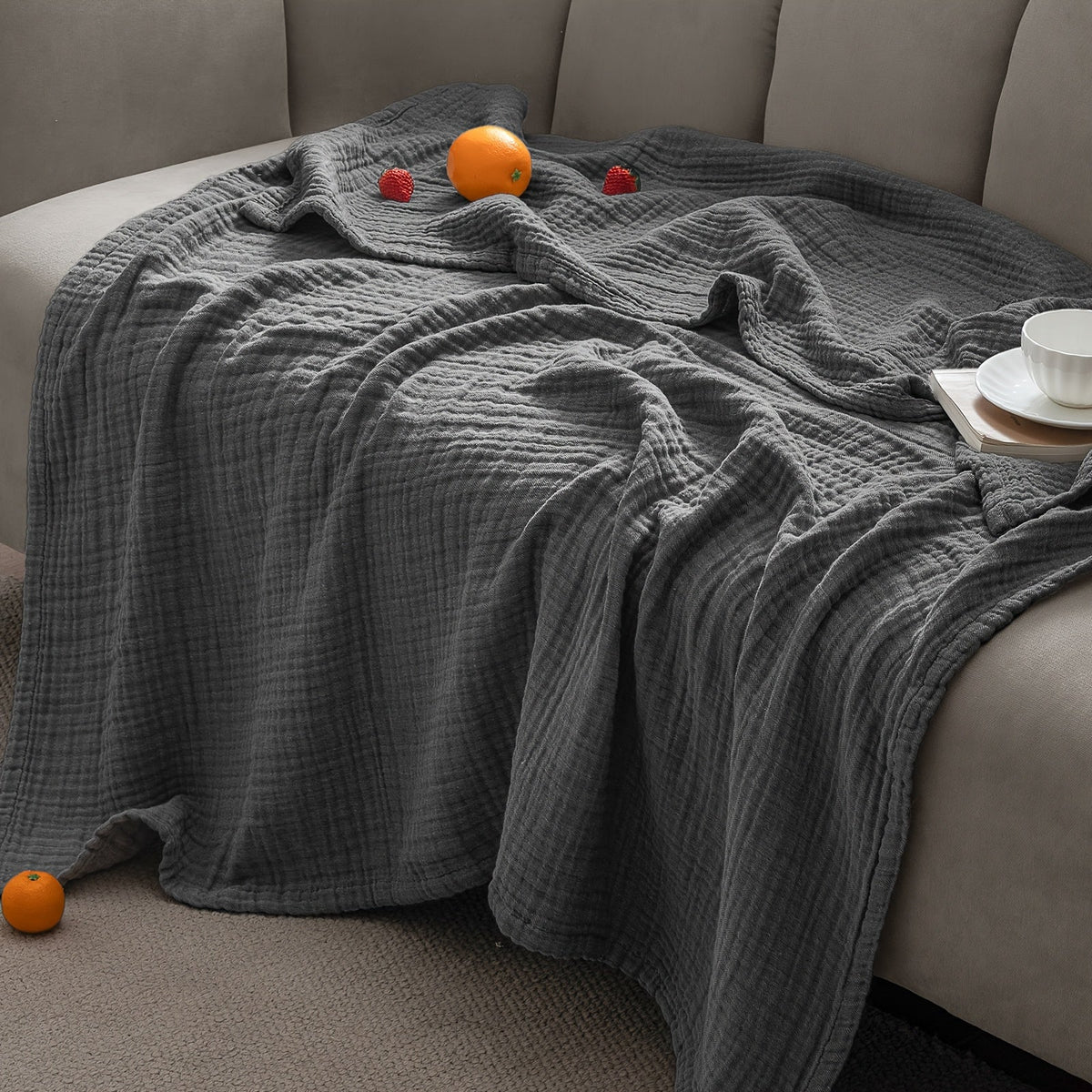 Cloudsoft Four-Layer Cotton Blanket — Soft, Breathable Weave