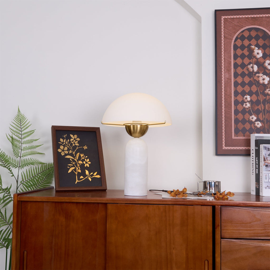 Peono Alabaster Table Lamp | Souliia
