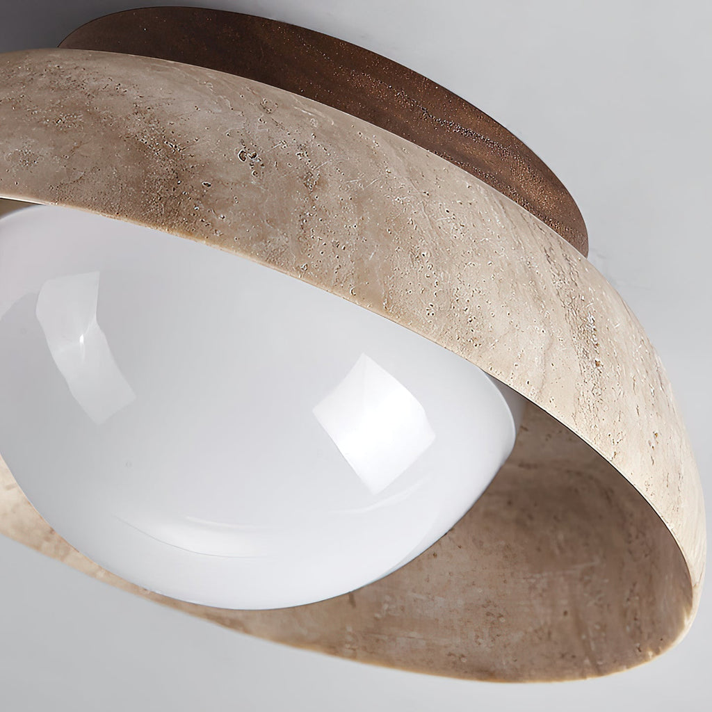 Lampada da soffitto Piedra in travertino | Souliia