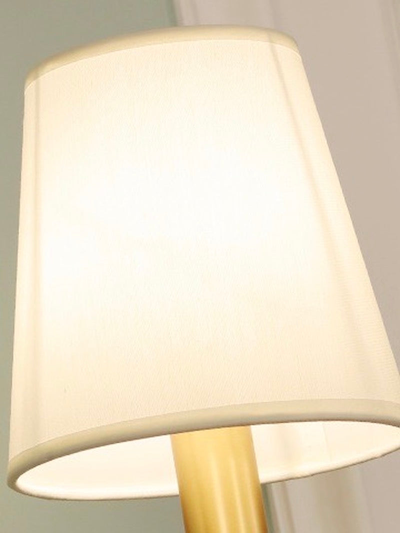 Rowan Classic Fabric Shade Sconce – Ceramic Wall Light for Hallway or Bedroom | Souliia