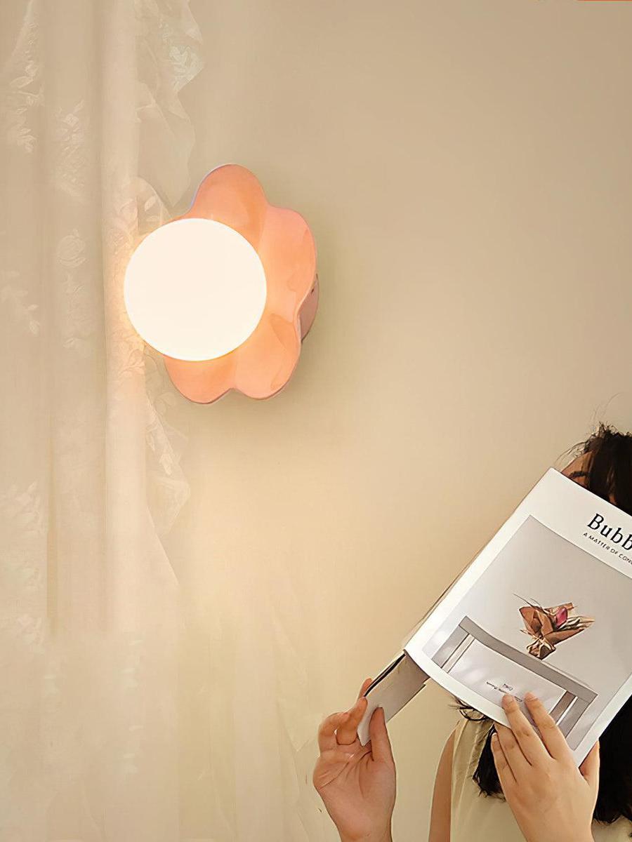 Rivolence Petal Inspired Sculptural Wall Lamp for Living Room & Bedroom | Souliia