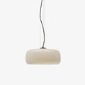 Lunorae Rounded Glass Pendant Lamp - Modern Sculptural Lighting for Living Room | Souliia