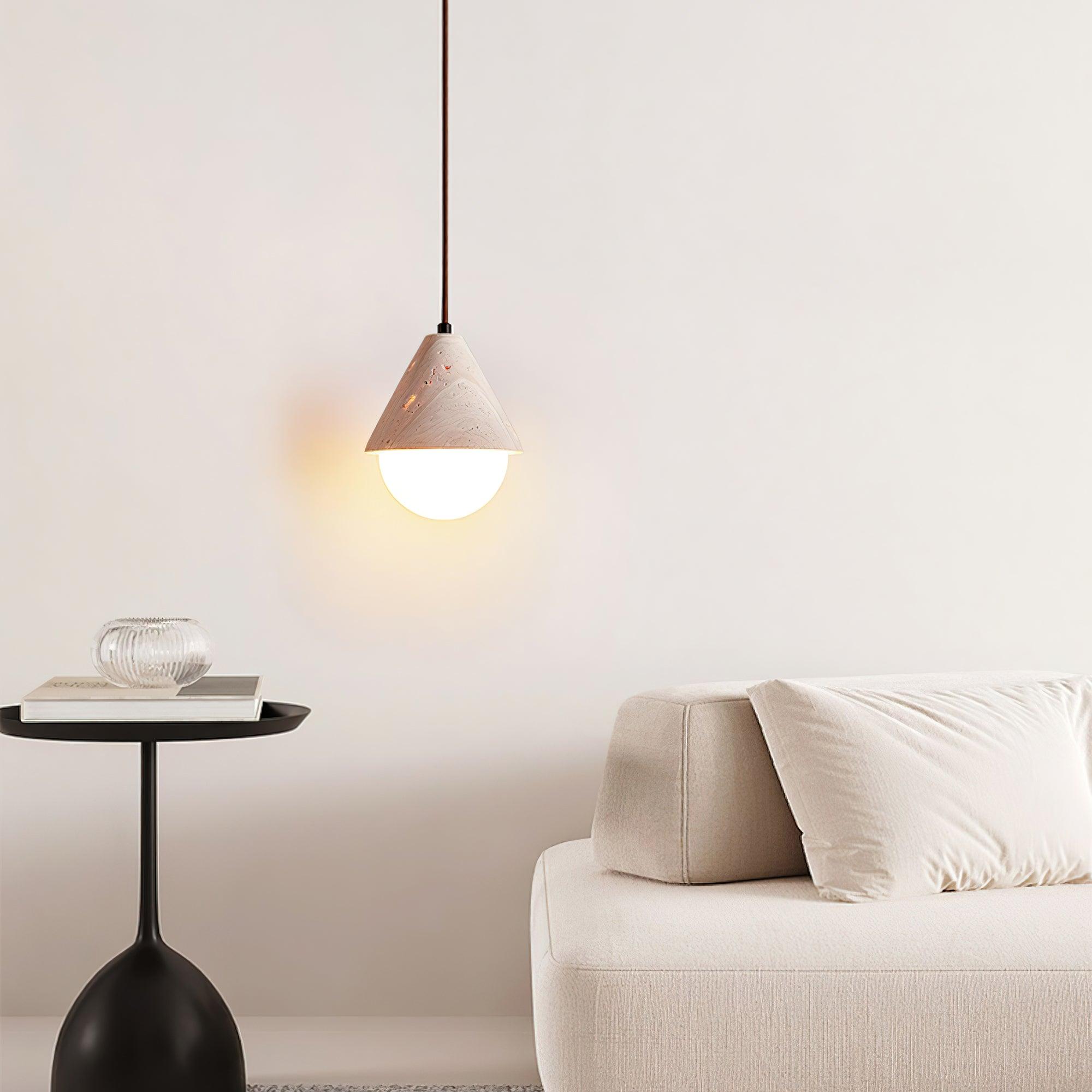 Travertine Pendant Light | Souliia