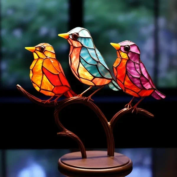 Colored Glass Birds for Chic Interior Design - ChicGlass Birds