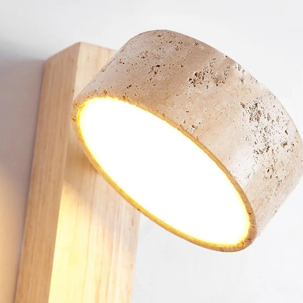 The Shine of the Palace Travertine Wall Light | Souliia