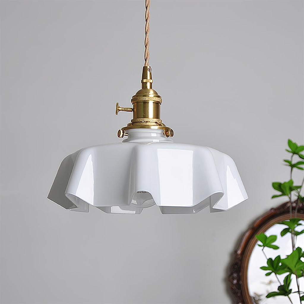 Skirted Ripple Pendant Lamp | Souliia