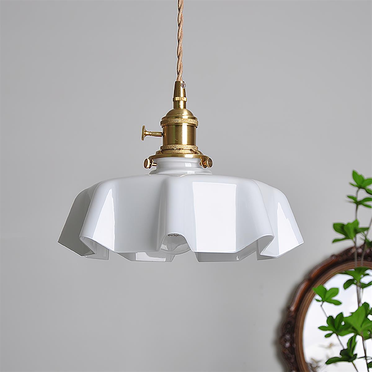 Skirted Ripple Pendant Lamp | Souliia