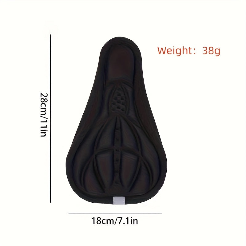 PedalSoft Breathable Bicycle Seat Cover — Shock Absorption Cycling Pad