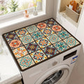 Retro Mosaic Washing Machine Cover Mat - Souliia