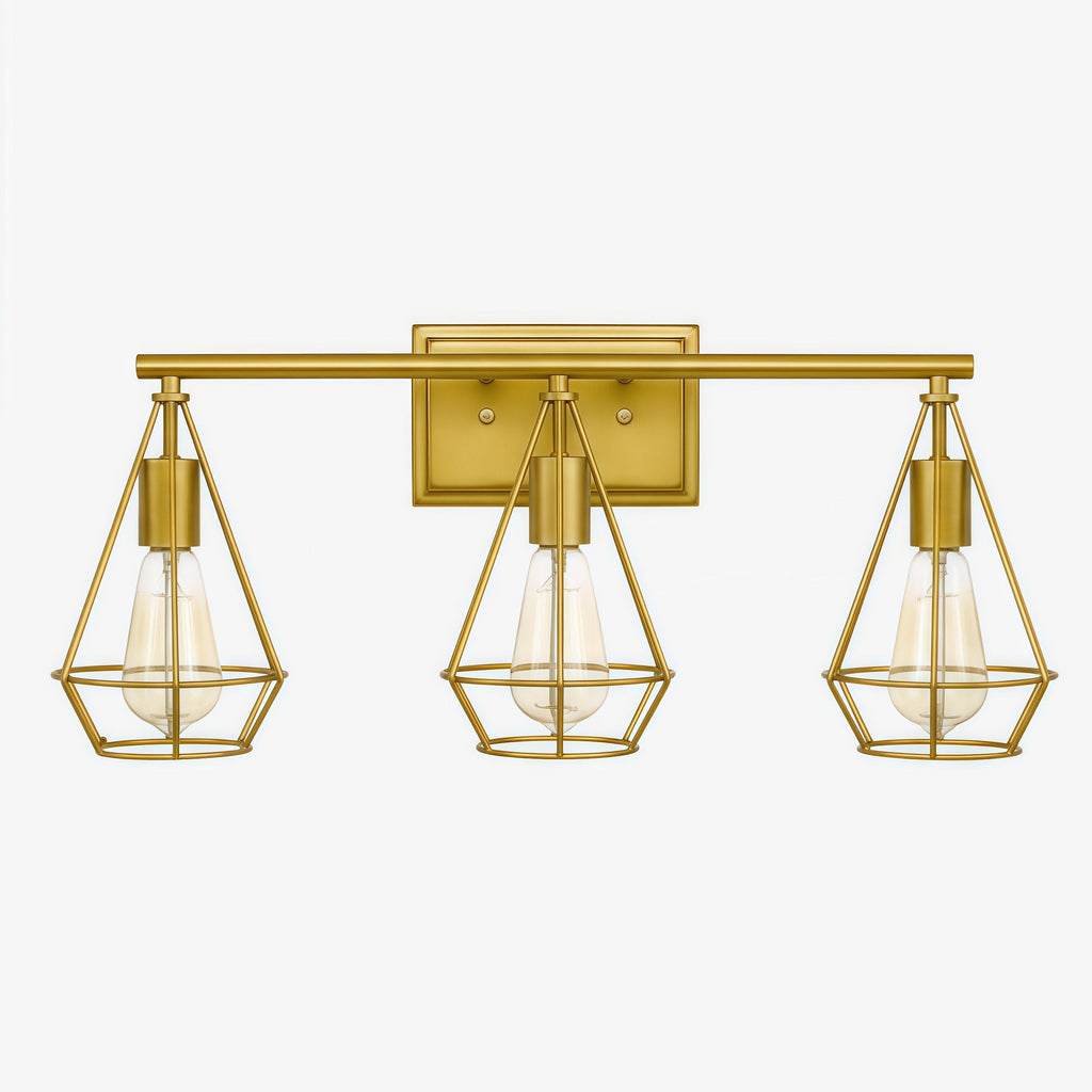 Solanivelo Retro Metal Wall Light with Diamond Hollow Shades for Kitchen Island | Souliia