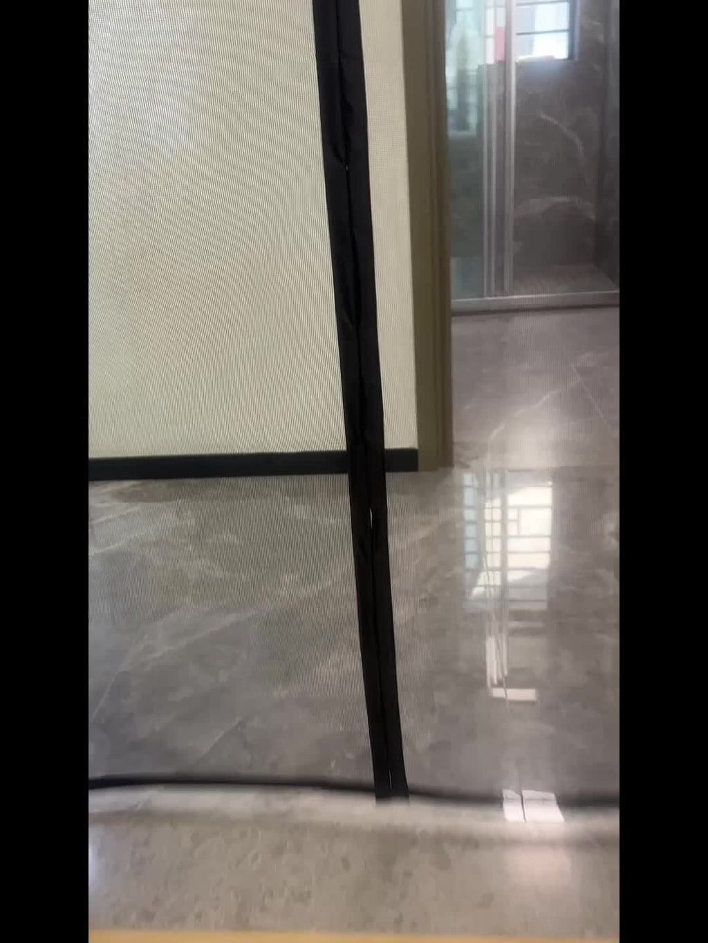 Magnaseal Magnetic Door Mesh Curtain — Drill Free Installation, Automatic Closure