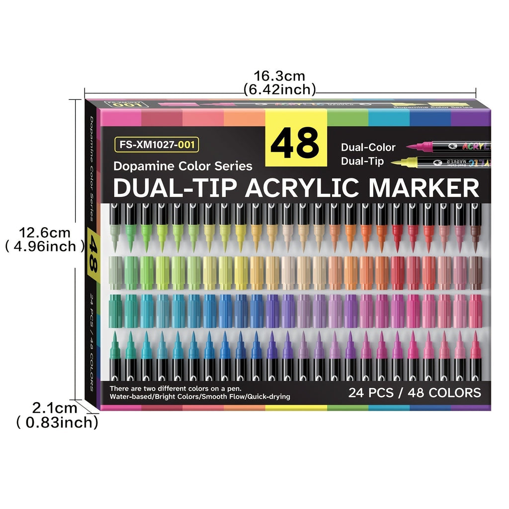 Set of 120 Acrylic Markers - Souliia