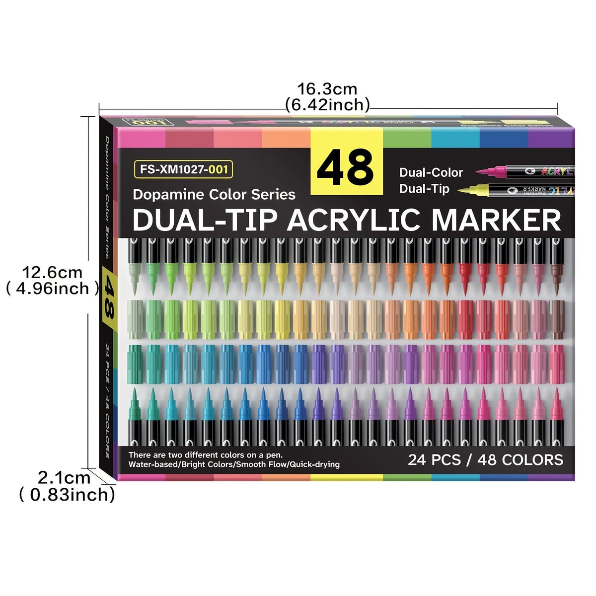 Set of 120 Acrylic Markers - Souliia