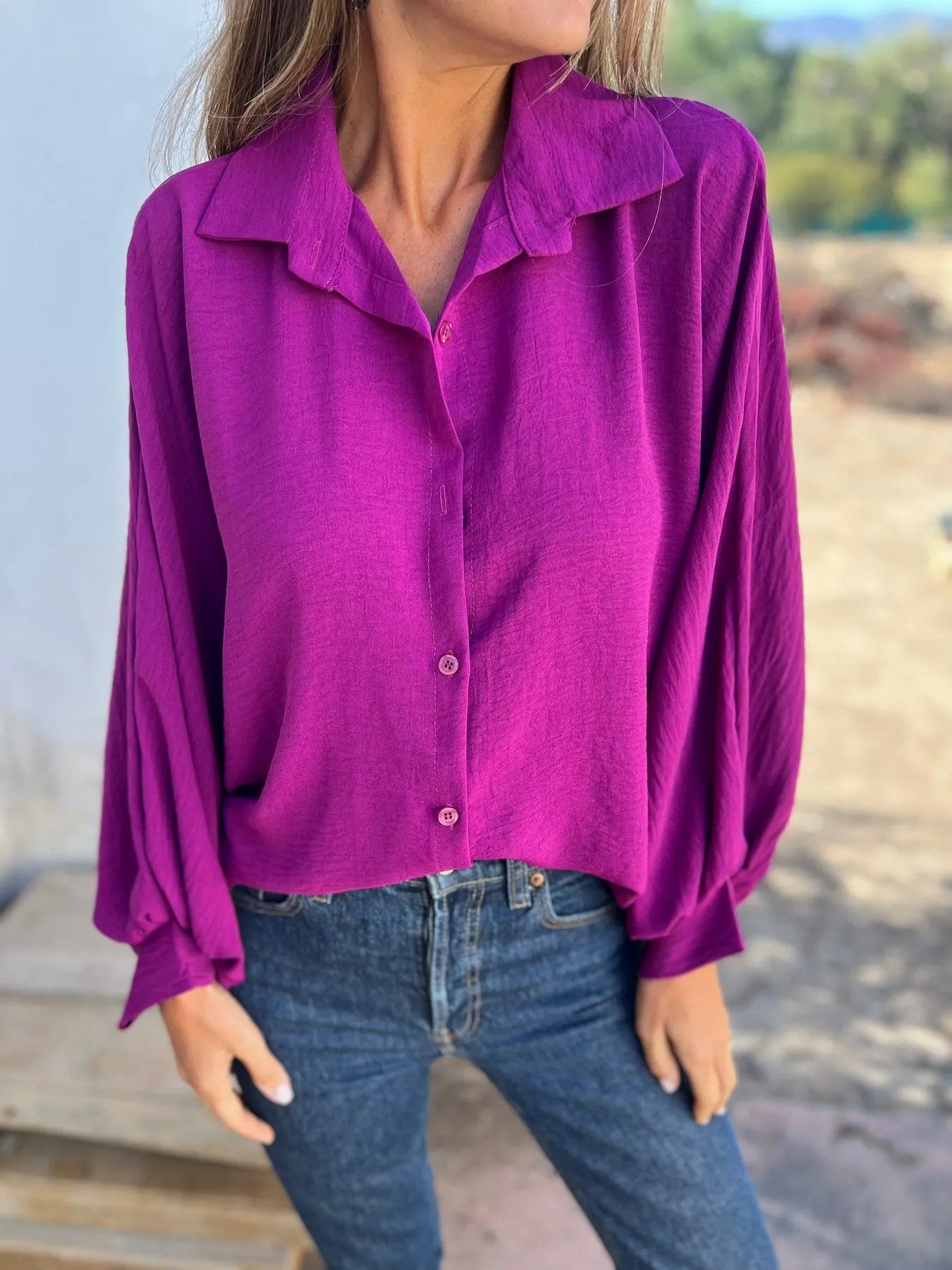 Chemise longue boutonnée