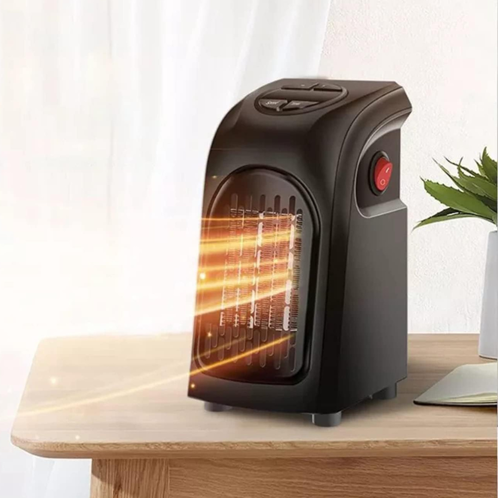 持ち運び可能なコンセント式電気ファンヒーター - サーモスタット制御
