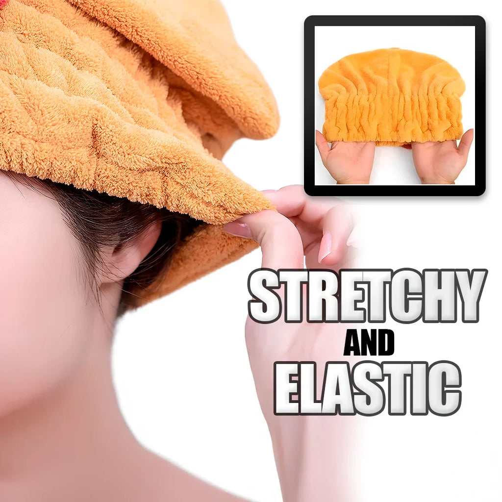 Superabsorbierender Haarturban — Schonendes Trocknen ohne Hitze