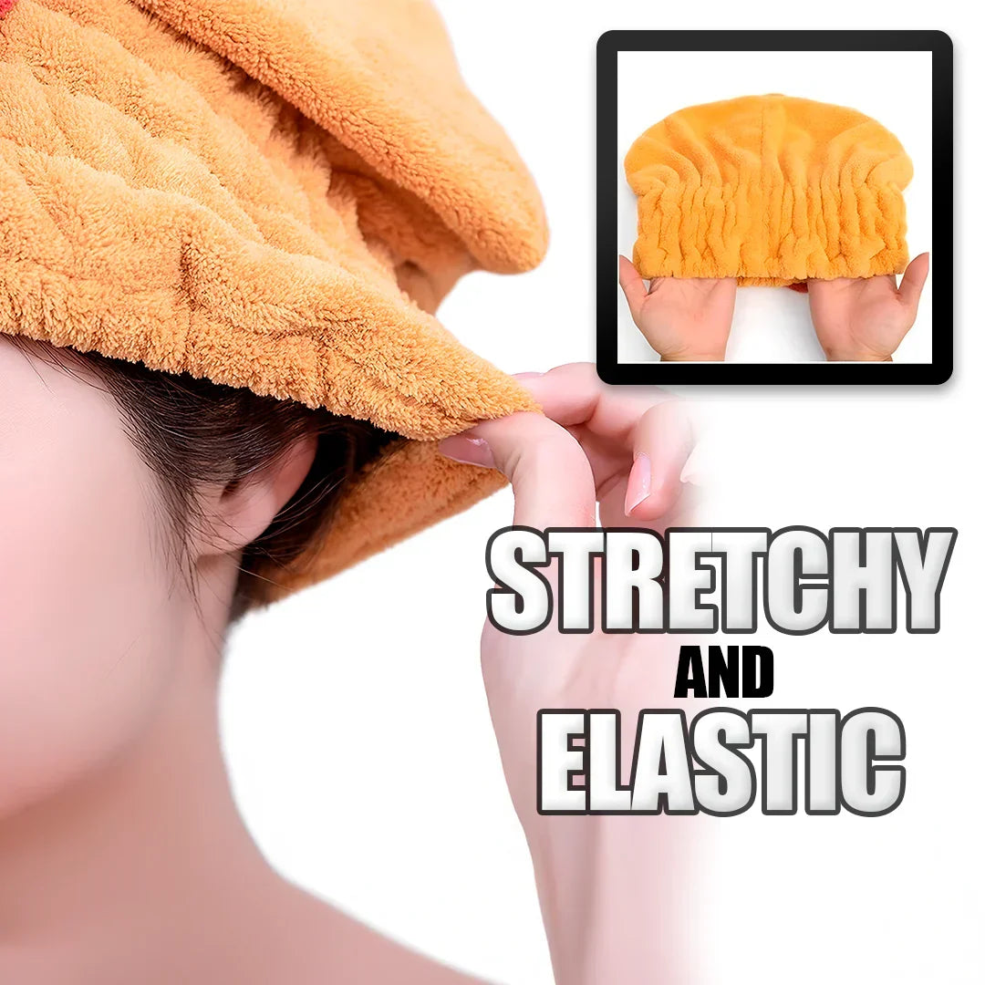 Superabsorbierender Haarturban — Schonendes Trocknen ohne Hitze