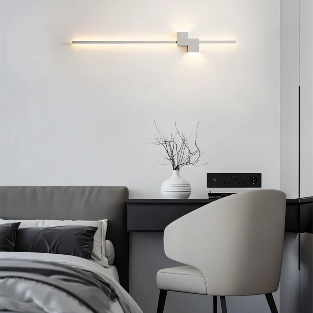 LumiNova Minimalist LED Wall Light — Clean Contemporary Silhouette