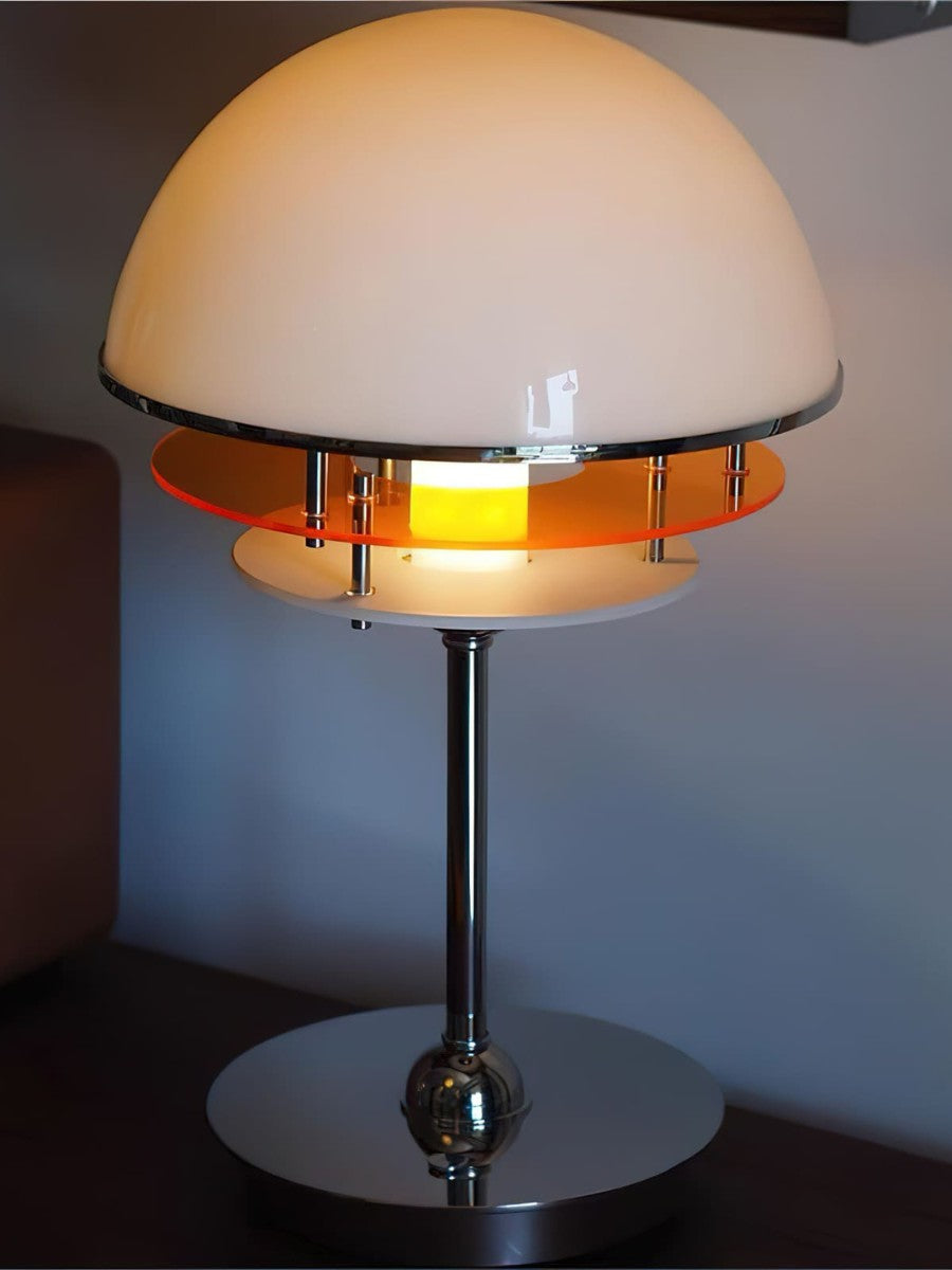 Sunset Bauhaus Vintage Stil Acryl Sonnenuntergang Tischlampe - AFTERGLOW S2 | Souliia